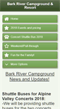 Mobile Screenshot of barkrivercampgrounds.com
